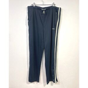 Abercrombie Mens Blue Track Pants M Side Stripe‎ Y2K Athleisure Retro Streetwear
